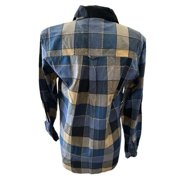 Vintage Bobbie Brooks Cotton Plaid Embroidered Shirt Size S - Picture 4 of 11